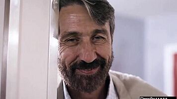 Stepdad Watches Stepteen Dominate Student With Oral