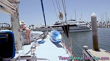 Amateur Teens Stroke Massive Cocks at Party