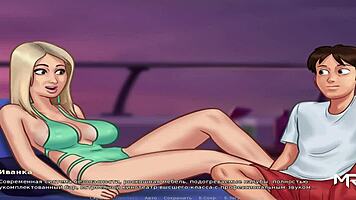 intense blowjob on a luxurious yacht in summertime saga hentai with big ass