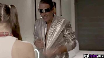 Emily Willis takes old Steve Holmes in rough anal