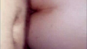 First anal experience with Latina amateur bent over, receiving deep cumshot.