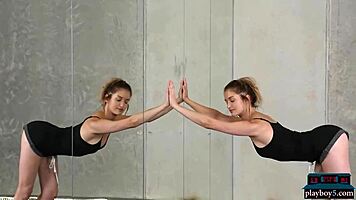 Flexible Teen Dakota Burd Nude Gymnastics for Playboy