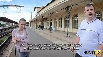 Hunt4k Chasseur chanceux baise sublime jeune pour cash