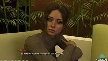 Entrepreneur babe flaunts perky tits and nice nipples in roleplay game