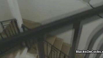 i give my ebony gf a anniversary bj in lingerie