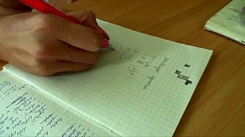 Wow, professor fucks blonde with small tits and shaved pussy!