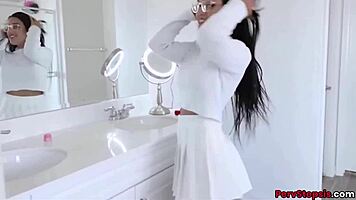 BIG TITS LATINA STEPSISTER ALINA BELLE FUCKS PARTY WITH STEPBROTHER!