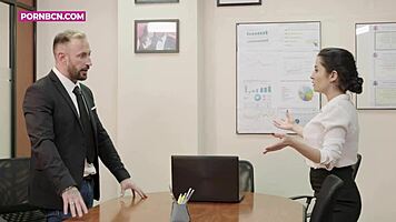 Tommy Cabrio fucks ass in office hardcore