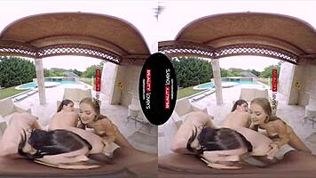 Spoiled teen 18+s riding, kissing, and doggystyle out of control in outdoor foursome!
