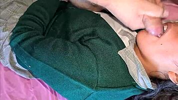 latina teen blowjob before school, loves cum 😋