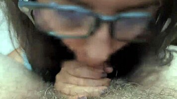 latina teen blowjob before school, loves cum 😋