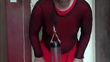 sissy crossdresser makes homemade video and doesn't care