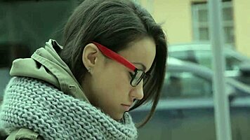 nerd strips down and begs for a hard cock pounding in her wet european cunt