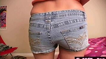 Teen Teases Webcam with Slow Strip in Homemade Clip