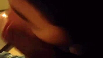 Skinny girl enjoys after party fun