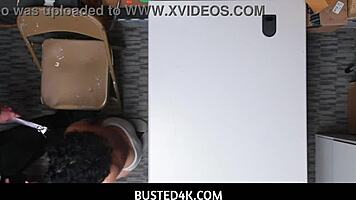 Busted4k - Maya Morena Punished In Garage