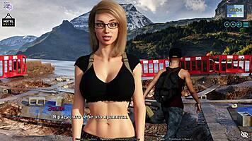 Blonde slut rides cock in cowgirl position during complete gameplay