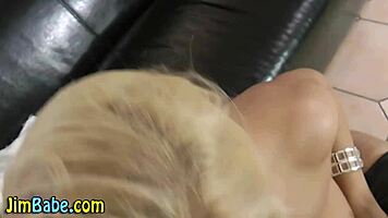 Euro Teen 18+ Fingers Blowjob in Stockings