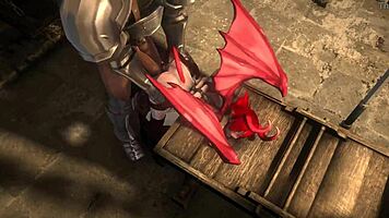 Succubus and Knights in Wild 3D Hentai Gangbang Uncensored 4K 60FPS