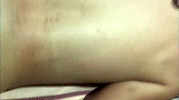 Teen 18+ gets assfucked in pov, her tight hole stretched by cock.