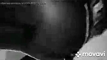 African american teen scratches her ass intriguingly