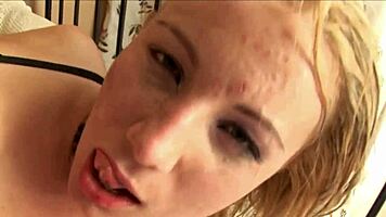 Teen Sucks Big Cock in First Porn