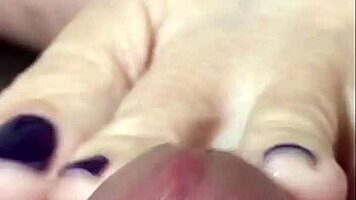 bbw marcy diamond with big ass tries first footjob on teen cock