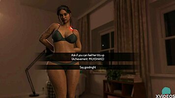 College Teen's Voluptuous Boobs Bound in Horny POV Game