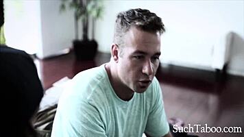 lesbian teen ends up fucking her step-brother passionately