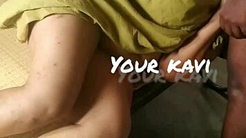 tamil aunty teases young 18+ boy with her big boobs.