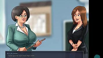 Cum Hard Inside French Teacher's Pussy!