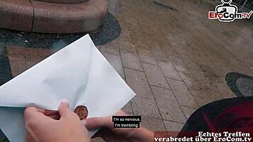 Deutsche Rothaarige Teen 18+ Schlampe Getroffen und Hart Gefickt beim Dating auf Berliner Straße!