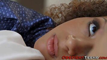 Slammed Obedient Petite Ebony Teen Hard