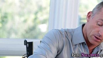 Stepdaughter Takes Massive Cock in Taboo Oral Fetish