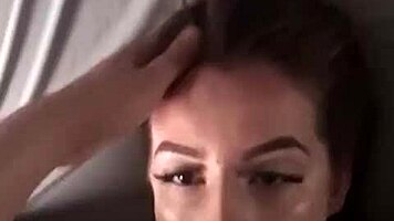 Teen faces a huge challenge with a big cock and messy outcome