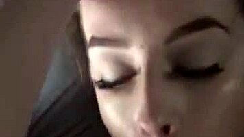 Teen faces a huge challenge with a big cock and messy outcome