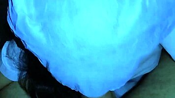 homemade student video with latina nurse in pov bent over scene