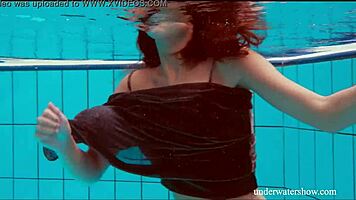 Yo, check this out, shaved cutie Nata Szilva looks like a mermaid in her bikini at the beach. She's stunning in the shower too!