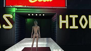 teen 18+ prostitute cums hard in the shower