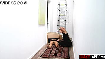 I licked my hot teen girlfriend's big ass, but it was so rough