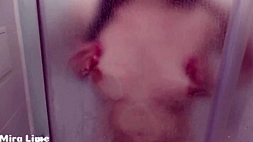 Cute Shaved Latina Teen Bent Over In Doggystyle For Cum On Ass