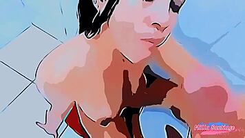 Nephew cums twice in aunt's mouth!