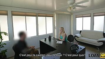 Loan4K Go-Go Dancer Blows and Fingers at Work