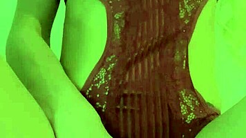 Sexy Young 18+ European Girl in Lingerie Masturbating