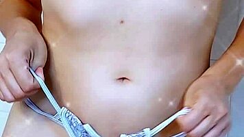 Step sister feels aroused in wet shower with big ass and tits