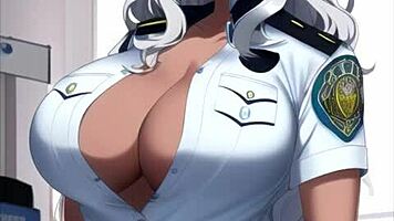 Police Woman Says, Undress Now For Me!