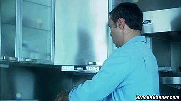 brooke banner feels her stepdad shoot load on her belly