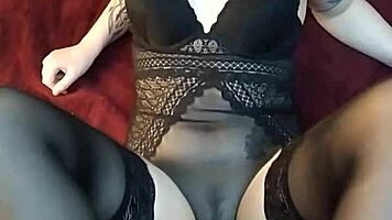 doing my first footjob in stockings for a cumshot