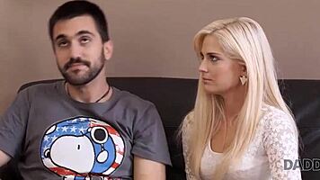 daddy4k, the guy didn't know all the tricks, so his young girlfriend tried her father-in-law