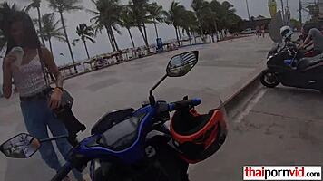 Young Thai Girl Rides Monster Cock